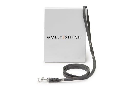 Butter Leather City Dog Leash - Timeless Grey by Molly And Stitch US