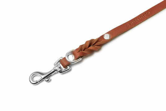 Butter Leather City Dog Leash - Sahara Cognac by Molly And Stitch US