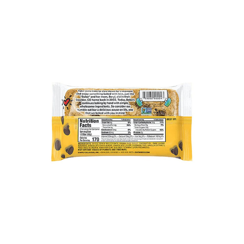 Load image into Gallery viewer, Bobos Oat Bars Banana Chocolate Chip
