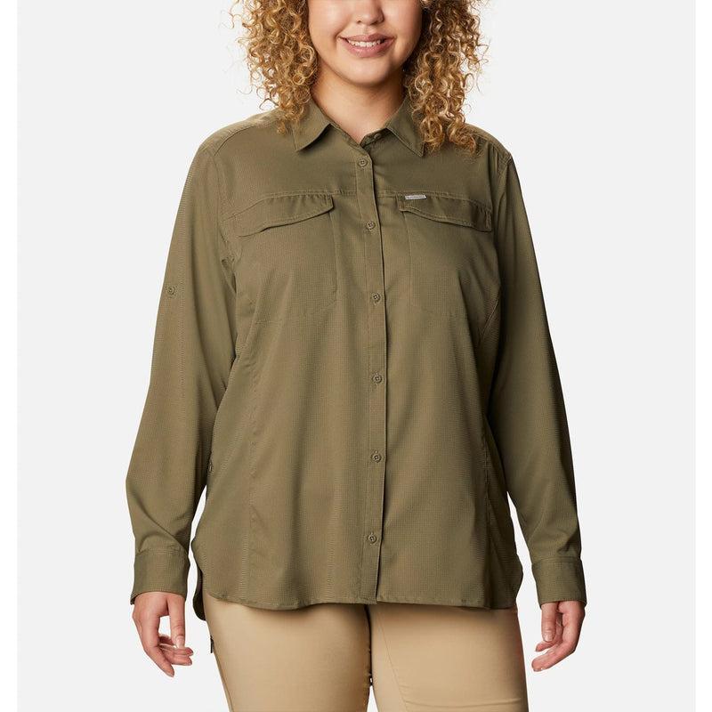 Load image into Gallery viewer, Columbia Women&#39;s Plus Size Silver Ridge Lite Long Sleeve Shirt
