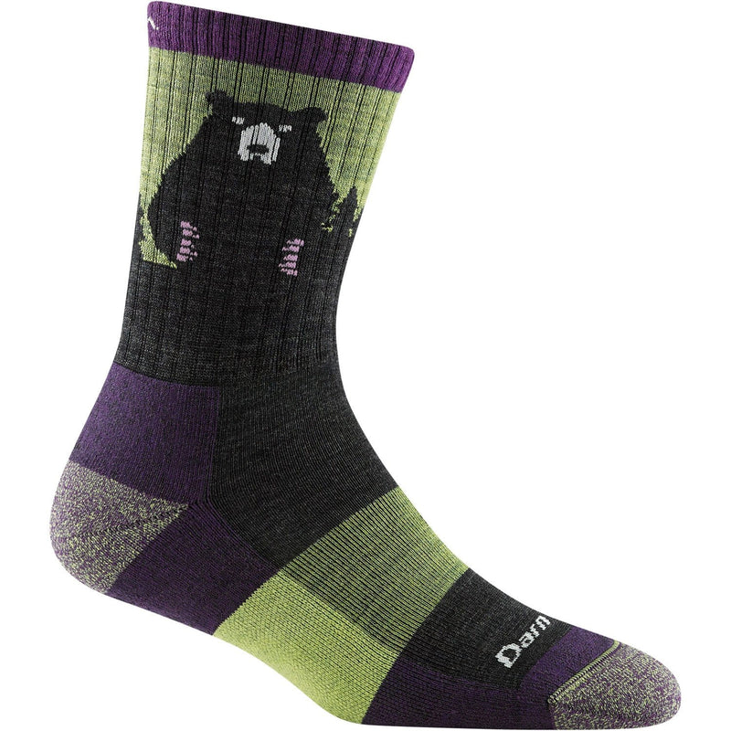 Load image into Gallery viewer, Darn Tough Women&#39;s Bear Town Micro Crew Lightweight Hiking Sock with Cushion
