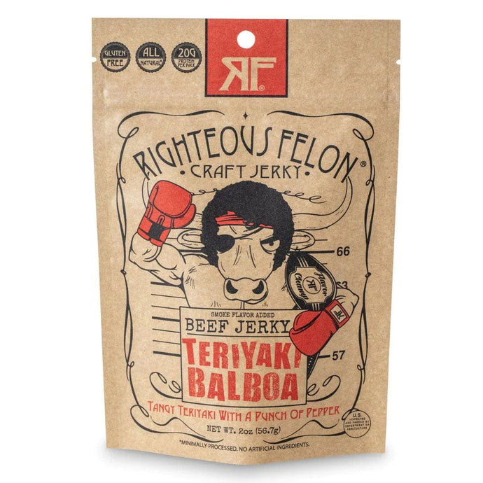 Righteous Felon Craft Teriyaki Balboa Beef Jerky