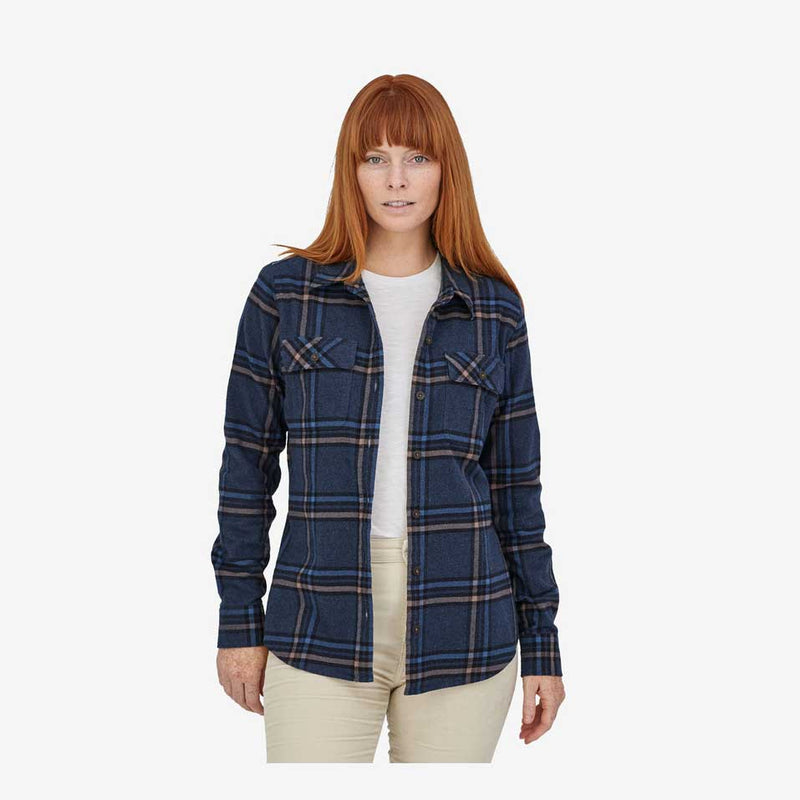 Load image into Gallery viewer, Patagonia Womens Long Sleeve Organic Cotton Midweight Fjord Flannel Shirt
