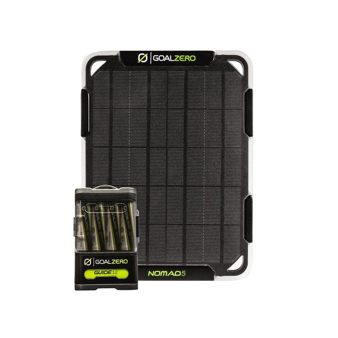 Goal Zero Guide 12 Plus Solar Kit with Nomad 5