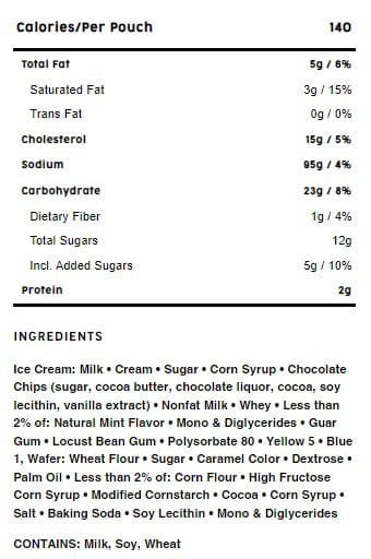 Mountain House Mint Chocolate Chip Ice Cream Sandwich