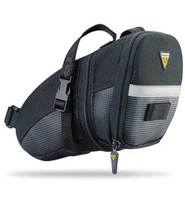 Topeak Large Aero Wedge Seat Bag (Saddle Bag) with Velcro