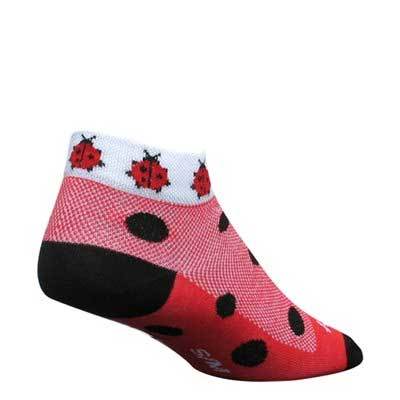 SockGuy Lady Bug Low Cut Cycling Sock - Women's