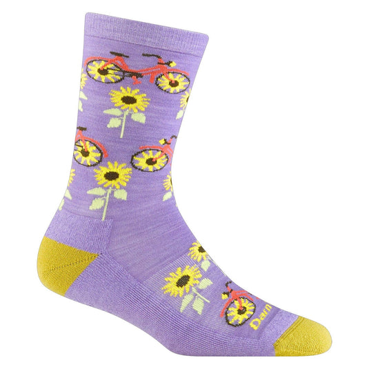 Darn Tough Women's Sun Pedal Crew Lightweight with Cushion Socks