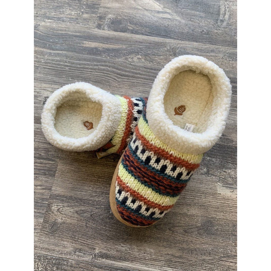 Acorn Fairisle Hoodback Scuff Slipper - Women's