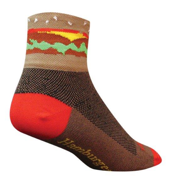 SockGuy Hamburger Time 3IN Cycling Sock