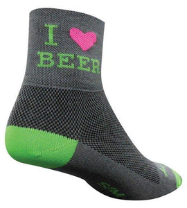 SockGuy Heart Beer 3IN Cycling Sock