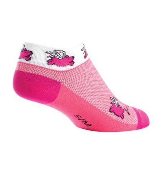 SockGuy Flying Pigs Cycling Sock - Women's