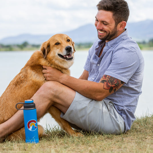 THE BOULDER - Insulated Water Bottle w/ Strainer - 20 oz by EcoVessel