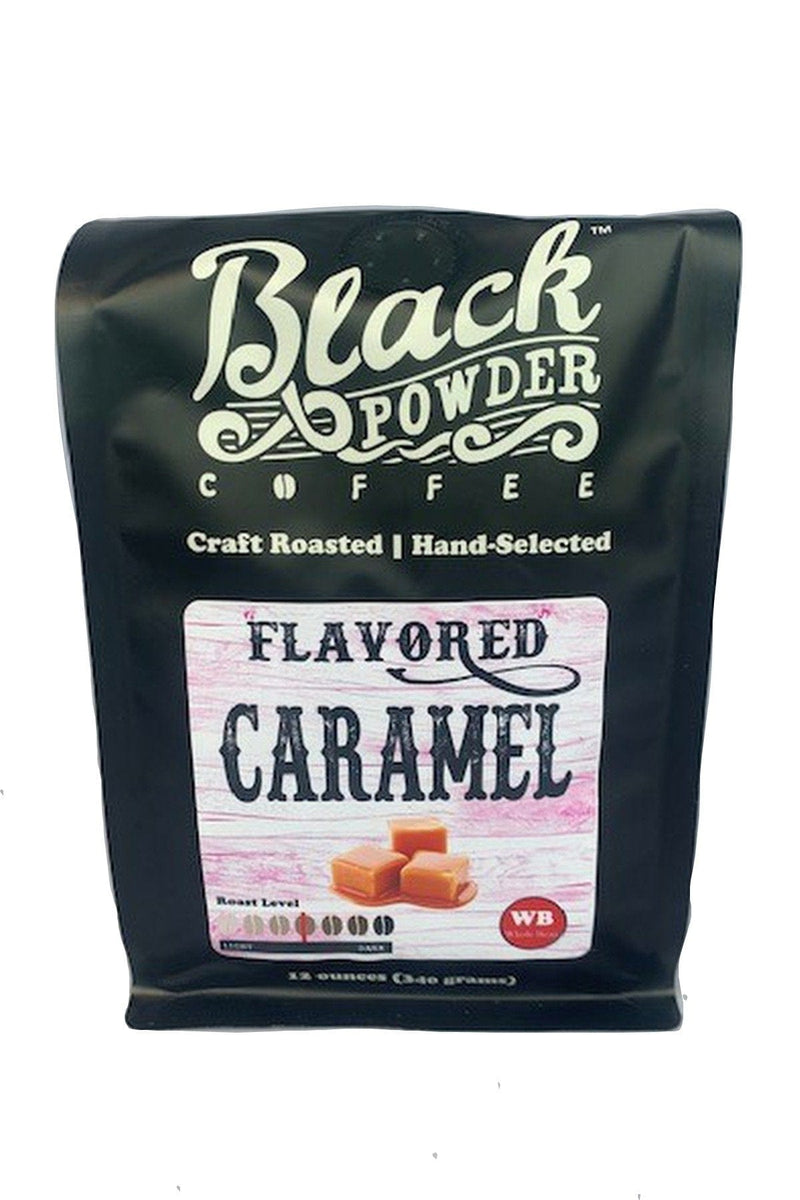 Load image into Gallery viewer, Caramel Flavored Coffee by Black Powder Coffee
