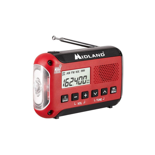 Midland ER10VP E+READY Compact Emergency Alert AM/FM Weather Radio