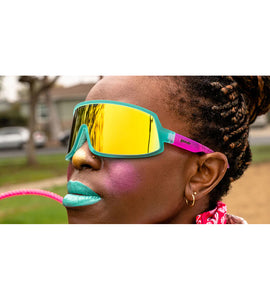 goodr Wrap G Sunglasses - Save A Bull, Ride A Rodeo Clown