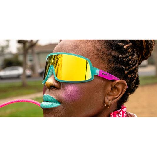 goodr Wrap G Sunglasses - Save A Bull, Ride A Rodeo Clown