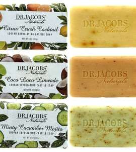 Invigorate Exfoliating Bar Soap Set by Dr. Jacobs Naturals