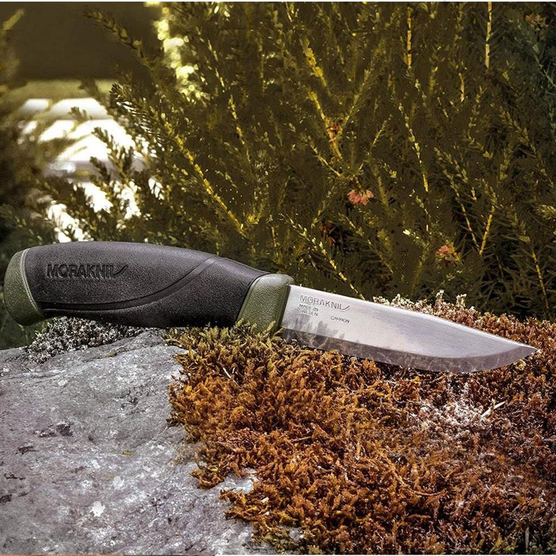 Load image into Gallery viewer, Morakniv Companion Military Green - Stainless Knife
