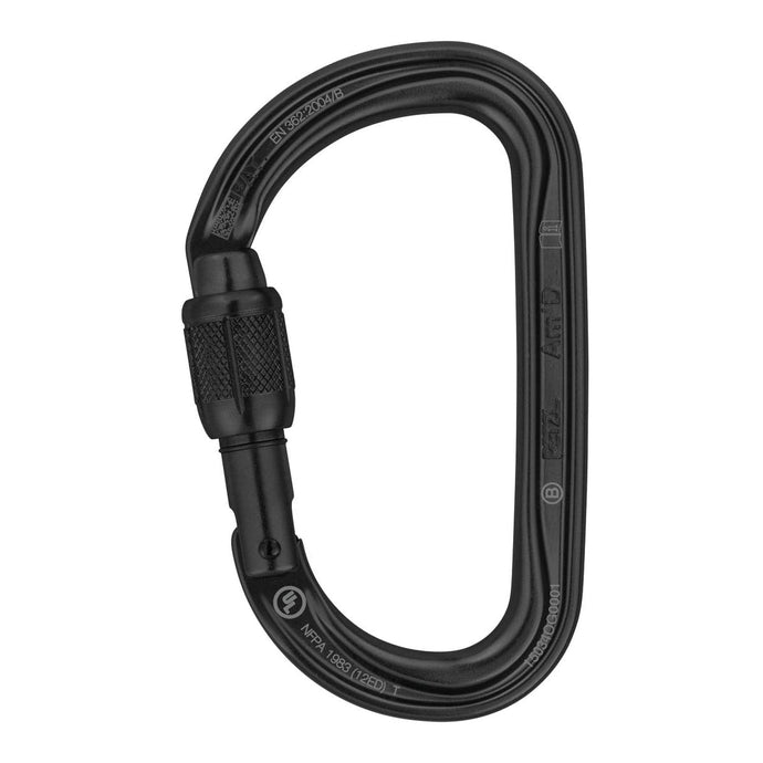 Petzl Am'D  Lightweight asymmetrical screw lock carabiner