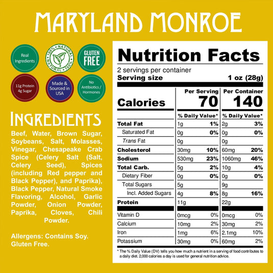 Righteous Felon Maryland Monroe Beef Jerky