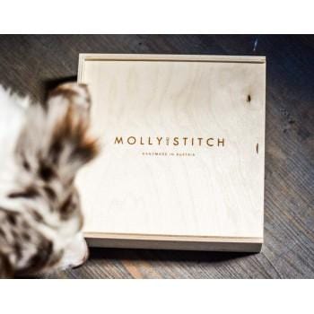 Load image into Gallery viewer, Touch of Leather Dog Collar - Lipstick by Molly And Stitch US
