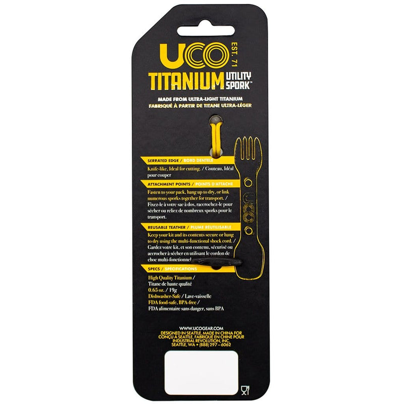 Load image into Gallery viewer, UCO Titanium Utility Spork with Tether
