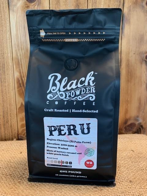 Load image into Gallery viewer, Peru Naturally Grown | Fairly Traded | Medium Roast by Black Powder Coffee
