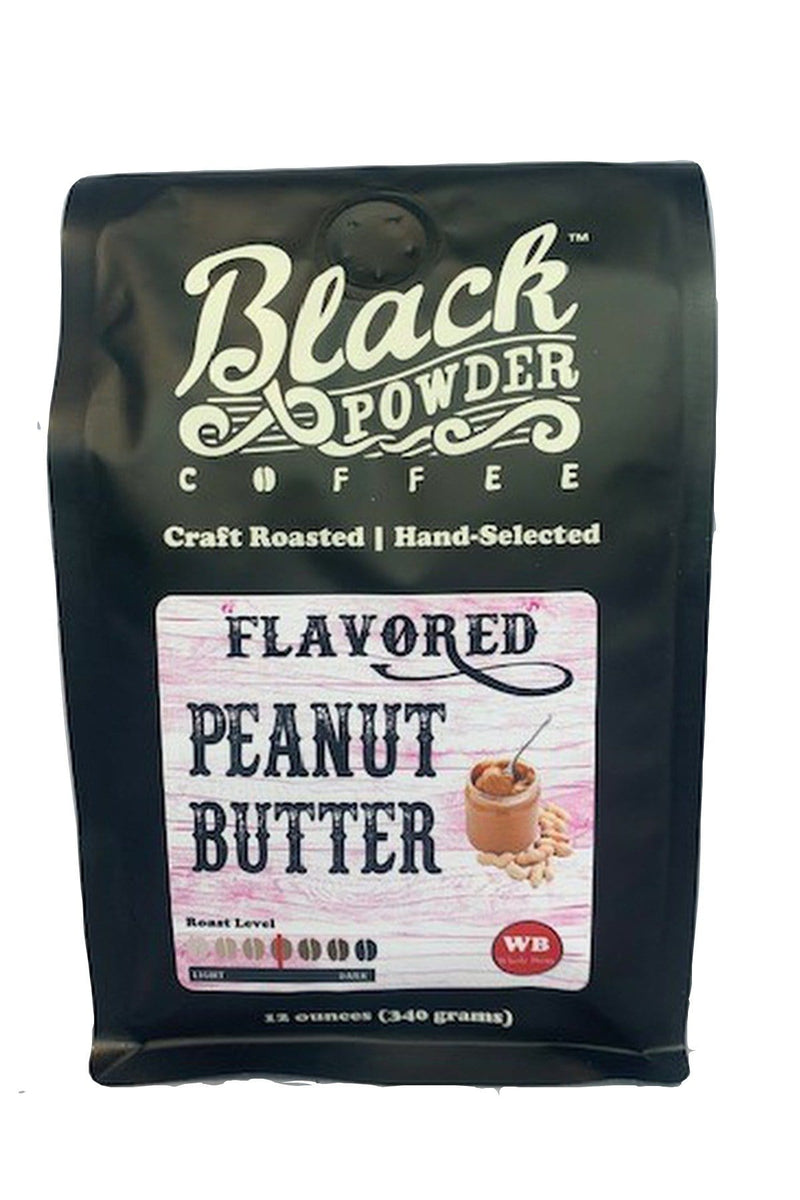 Load image into Gallery viewer, Peanut Butter Flavored Coffee by Black Powder Coffee
