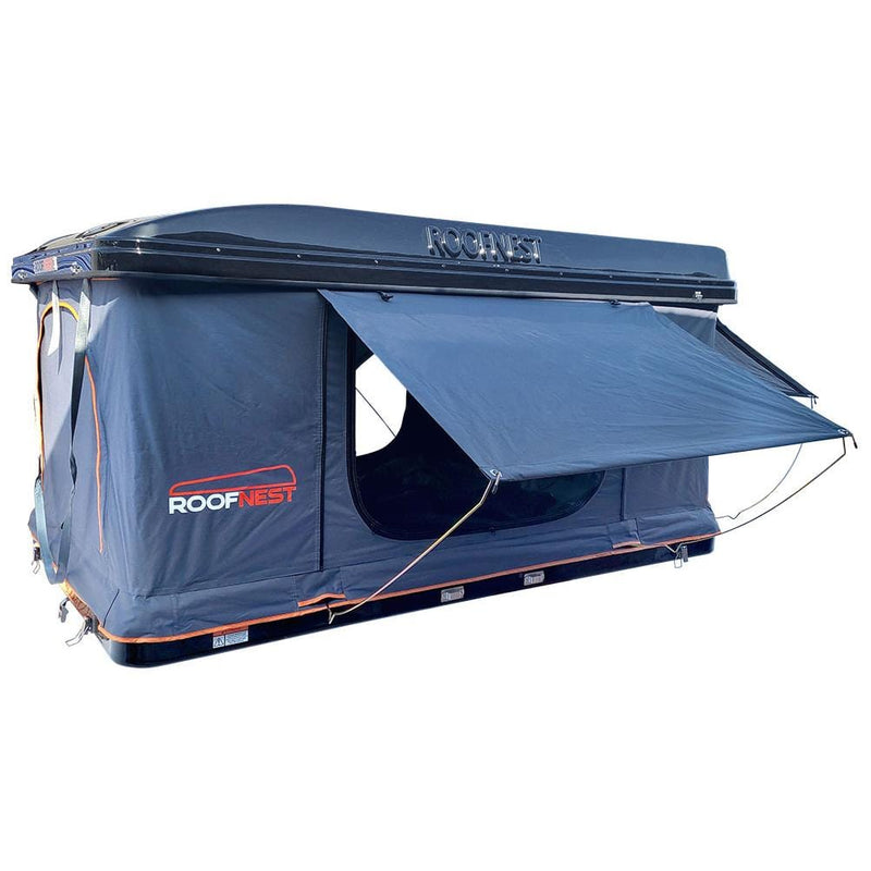 Load image into Gallery viewer, Roofnest Sparrow Adventure with Bars Rooftop Hardshell Car Tent
