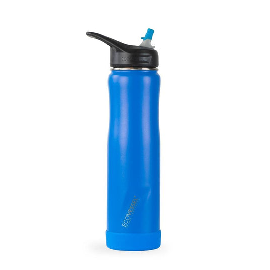 THE SUMMIT - Stainless Steel Insulated Straw Water Bottle - 24oz by EcoVessel