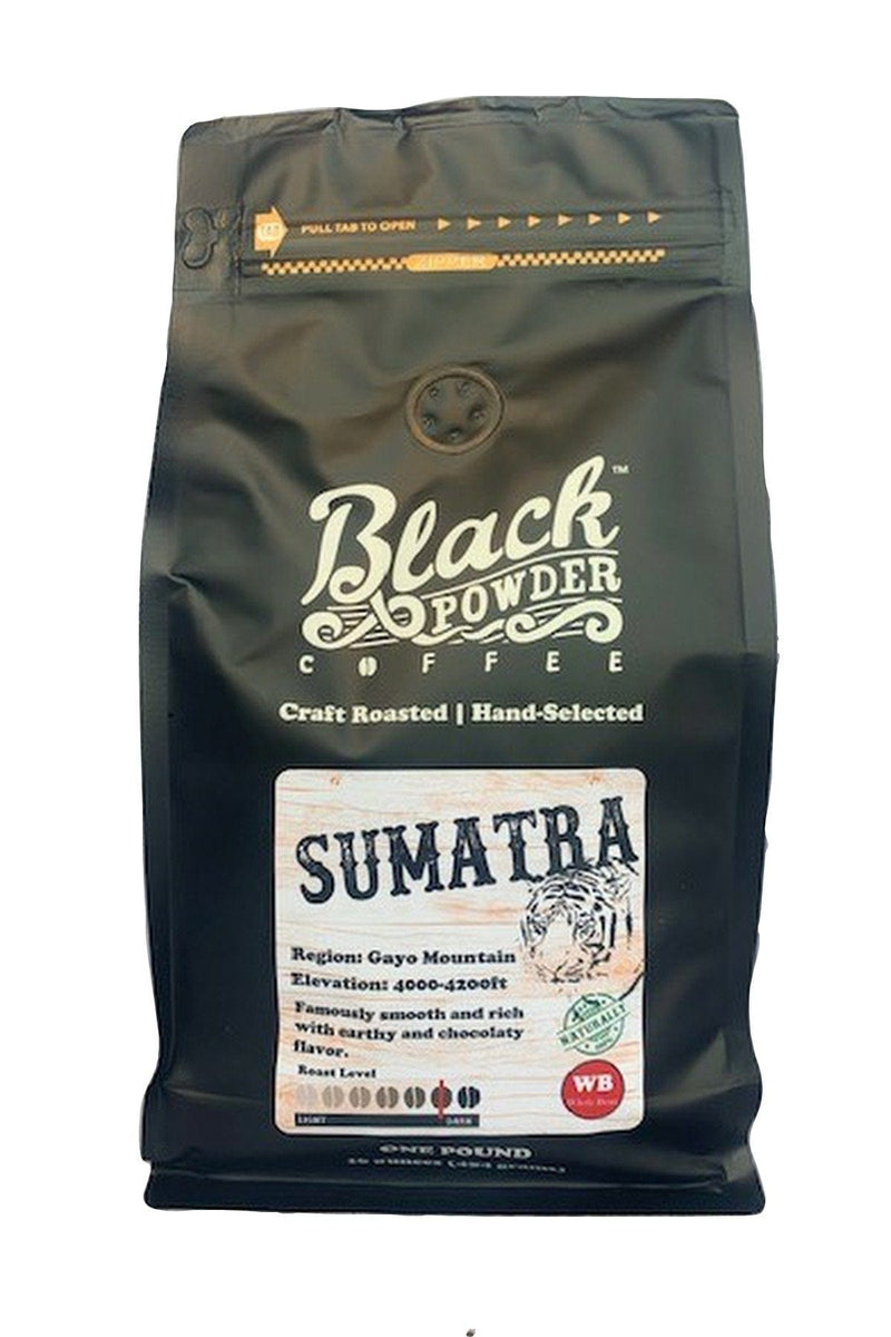 Load image into Gallery viewer, Sumatra Mandheling Gayo |  Naturally Grown Coffee | Dark Roast by Black Powder Coffee
