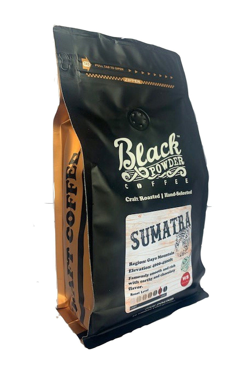 Load image into Gallery viewer, Sumatra Mandheling Gayo |  Naturally Grown Coffee | Dark Roast by Black Powder Coffee
