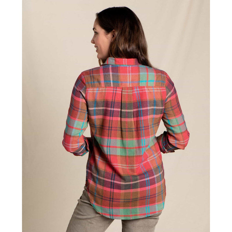 Load image into Gallery viewer, Toad&amp;Co Women&#39;s Re-Form Flannel Long Sleeve Shirt
