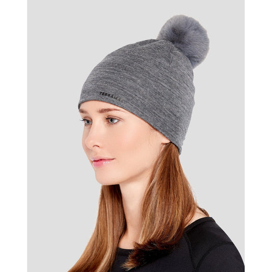 Terramar Ultra Merino Hat with Removable Pom Pom 2.0