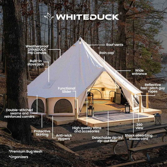 White Duck Avalon Bell Fire Wall Repellent Tent 13'