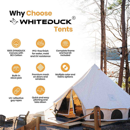 White Duck Avalon Bell Fire Wall Repellent Tent 13'