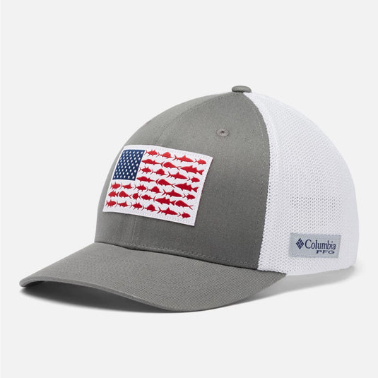 Columbia PFG Fish Flag Mesh Ball Cap - High