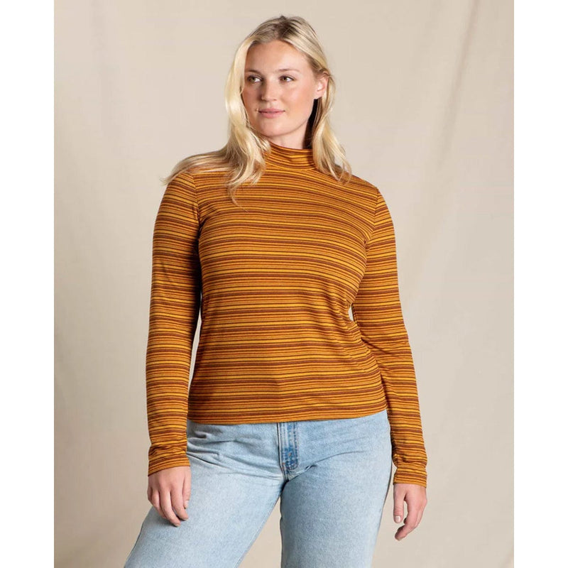 Load image into Gallery viewer, Toad&amp;Co Women&#39;s Piru Mockneck Long Sleeve Tee
