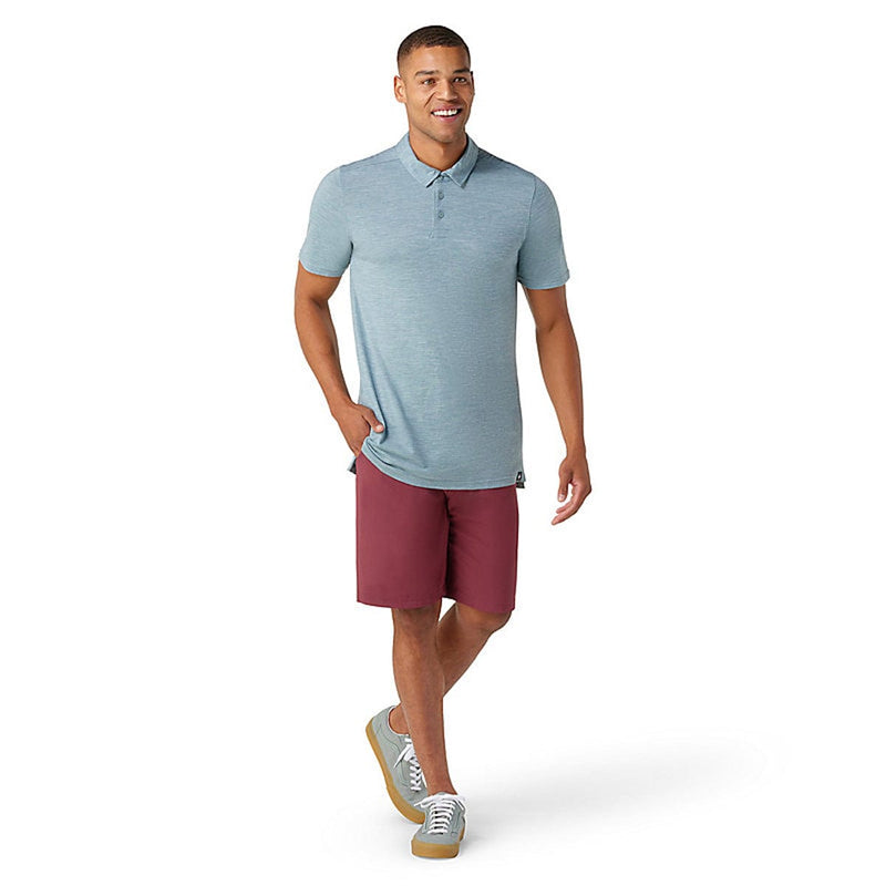 Load image into Gallery viewer, Smartwool Men&#39;s Merino Hemp Blend Short Sleeve Polo Shirt
