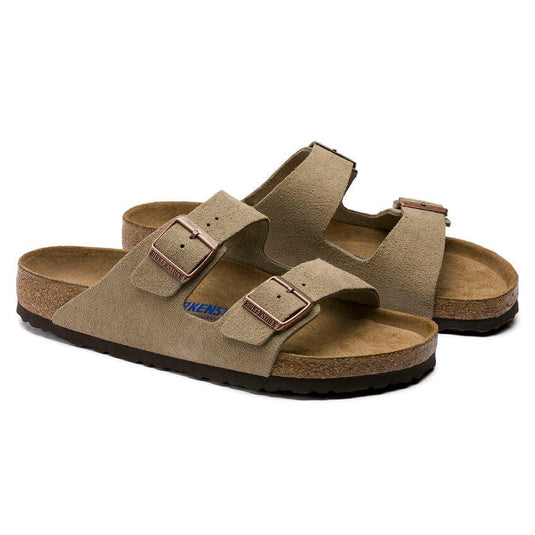 Birkenstock Arizona Narrow Soft Footbed Suede Leather Sandals Taupe Footwear Mens by Birkenstock | Campmor