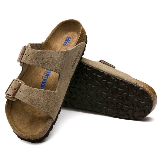 Birkenstock Arizona Regular Soft Footbed Suede Leather Sandals Taupe Footwear Mens by Birkenstock | Campmor