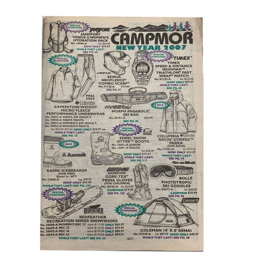 Campmor Retro Paper Catalog