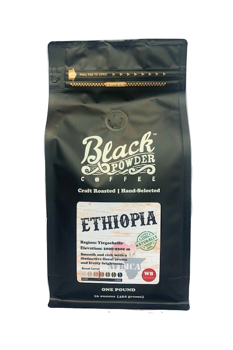 Load image into Gallery viewer, Ethiopian Limmu | Naturally Grown | Med-Light Roast by Black Powder Coffee
