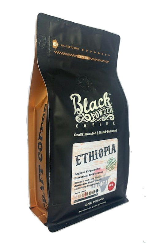 Ethiopian Limmu | Naturally Grown | Med-Light Roast by Black Powder Coffee