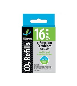 Genuine Innovations 16gram 6 Pack Threaded CO2 Cartridges