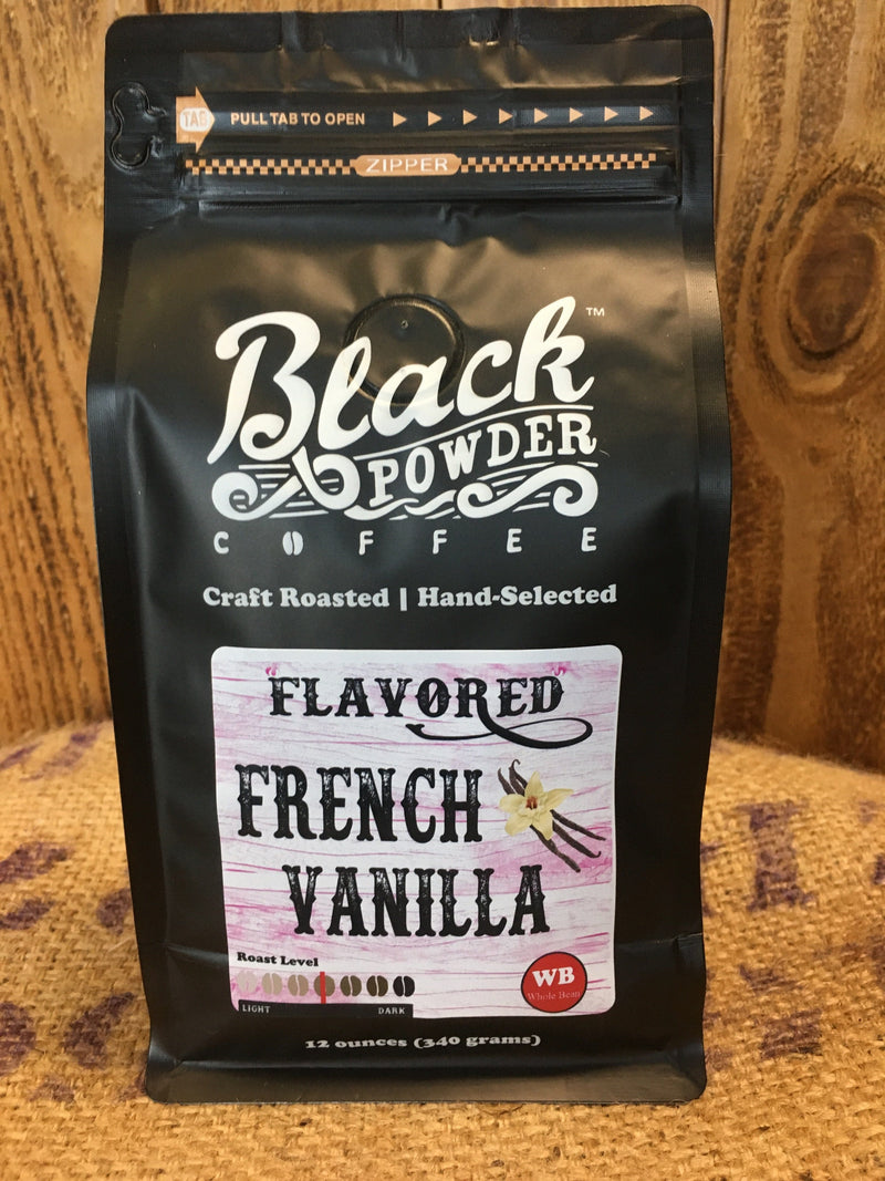 Load image into Gallery viewer, French Vanilla Flavored Coffee by Black Powder Coffee
