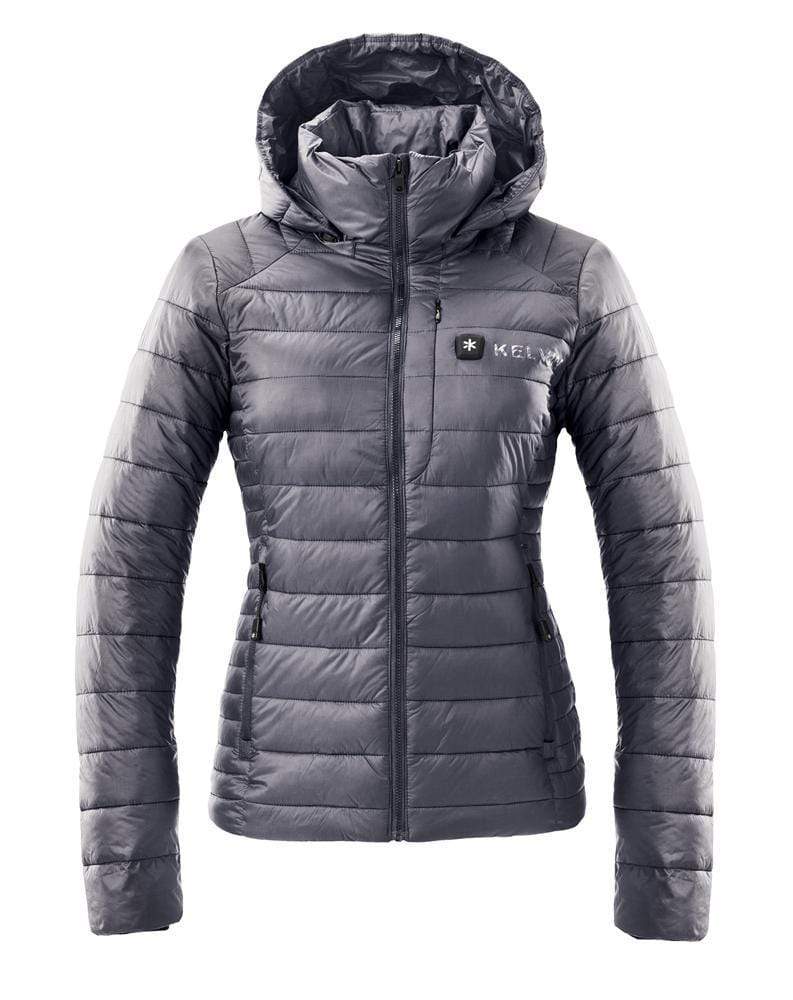 Load image into Gallery viewer, Aura Women&#39;s Heated Jacket | Graphite Grey by Kelvin Coats
