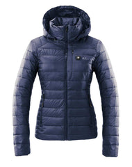 Aura Women's Heated Jacket | Space Blue by Kelvin Coats