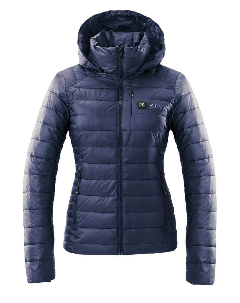 Load image into Gallery viewer, Aura Women&#39;s Heated Jacket | Space Blue by Kelvin Coats
